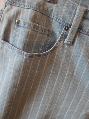 Charter Club Light Blue Pinstripe Jeans